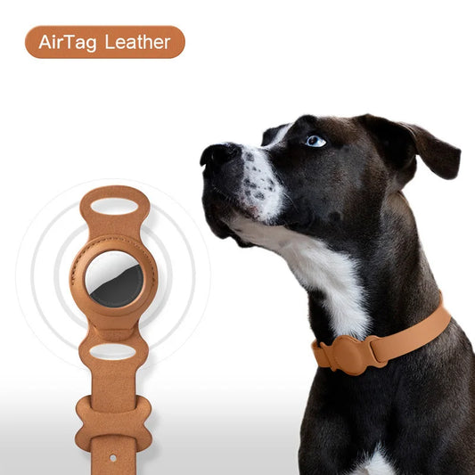 Retrieve Original Airtag Case Leather Dog Cat Traction Collar Retrieve collar