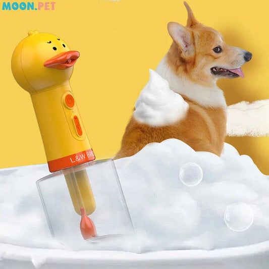 Retrieve Yellow Duck Pet Cleaning Automatic Soap Dispenser Retrieve Pet Bathing